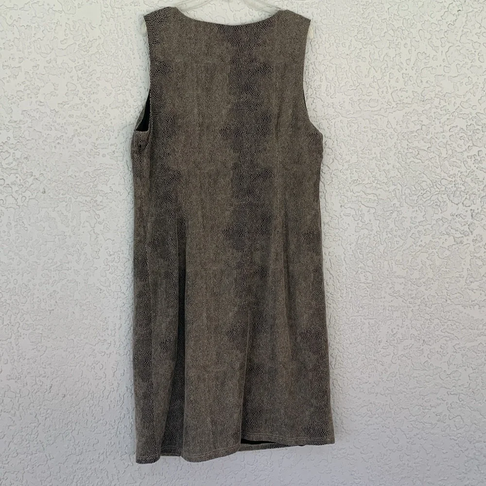 Jolibel sleeveless lined dress with removable jewelry necklace detail size 12 - Picture 8 of 11